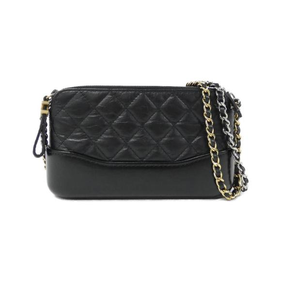 Chanel Gabriel Line Shoulder Bag Black Calf - Picture 1 of 8